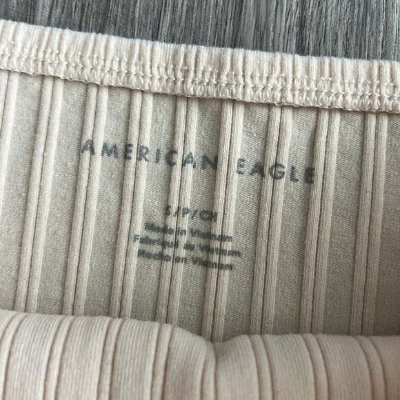 American Eagle Cream Corset Style Tube Top Size S - Picture 2 of 8